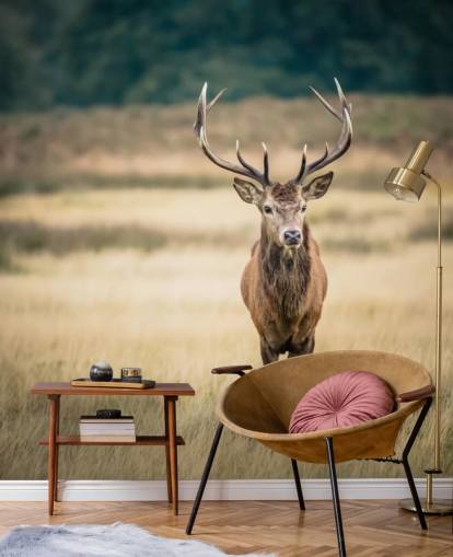 Lonely Red Stag Wallpaper