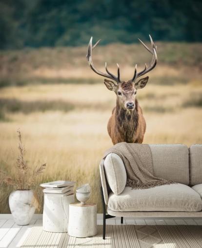 Lonely Red Stag Wallpaper