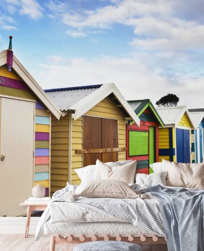 Brighton Bathing Boxes Wallpaper Brighton Bathing Boxes Wallpaper