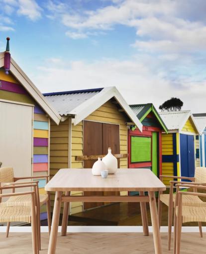 Brighton Bathing Boxes Wallpaper