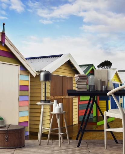 Brighton Bathing Boxes Wallpaper Brighton Bathing Boxes Wallpaper