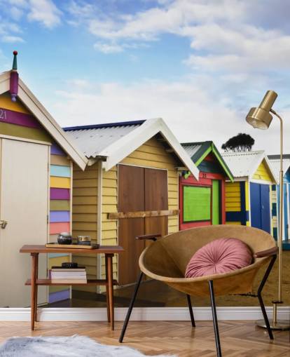 Brighton Bathing Boxes Wallpaper