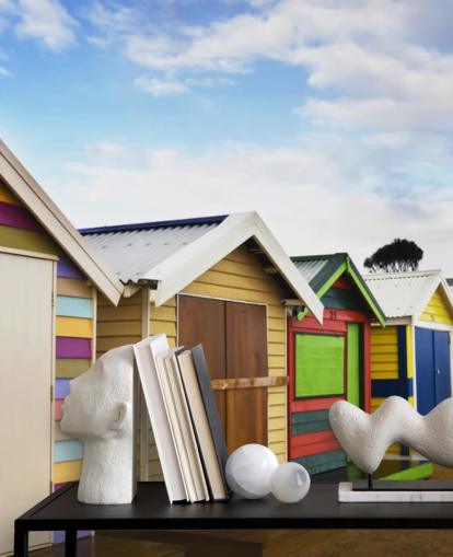 Brighton Bathing Boxes Wallpaper Brighton Bathing Boxes Wallpaper