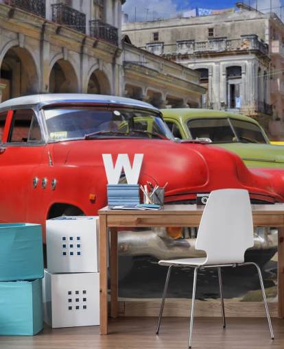 Fotomural de pared Coches cubanos clásicos