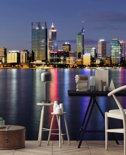 colourful lit up perth city scape wallpaper colourful lit up perth city scape wallpaper