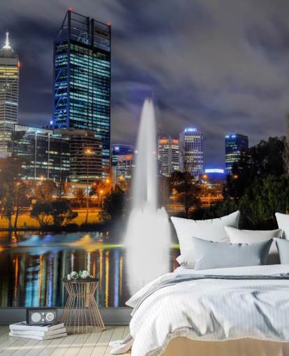Skyline af Perth tapet Skyline af Perth tapet
