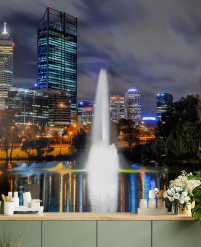 Skyline von Perth Tapete Skyline von Perth Tapete