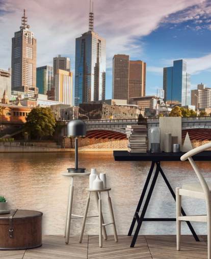 papel de parede da cidade australiana pelo rio