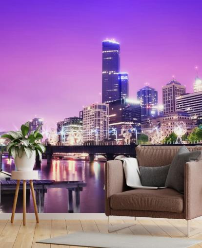 Fondo de pantalla de Melbourne en la noche