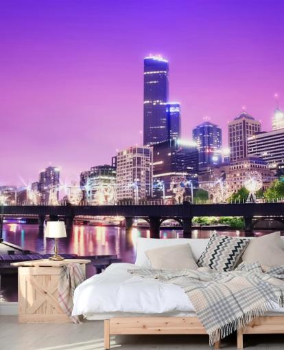Melbourne City's nachts behang