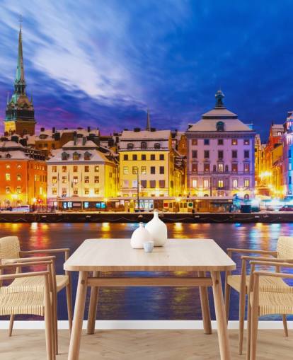 Stockholm River City View Wallpaper Stockholm River City View Wallpaper