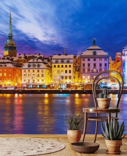 Stockholm River City View Wallpaper Stockholm River City View Wallpaper