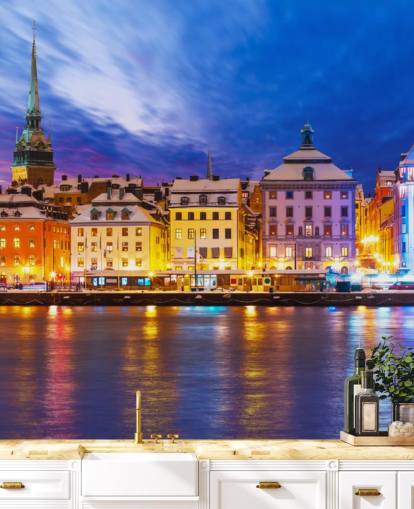 Stockholm River City View Wallpaper Stockholm River City View Wallpaper