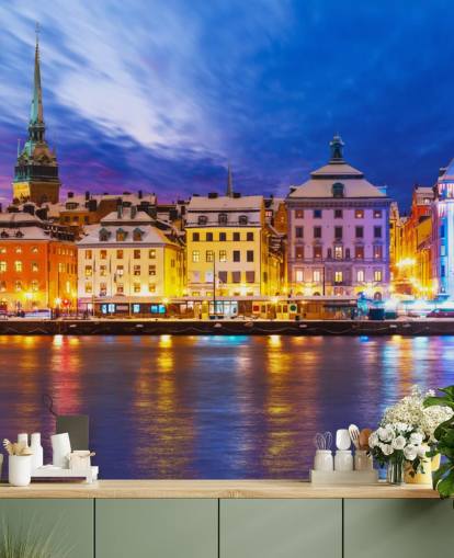 Stockholm River City View Wallpaper Stockholm River City View Wallpaper