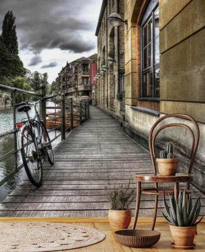 Fondo de pantalla de Bike By River