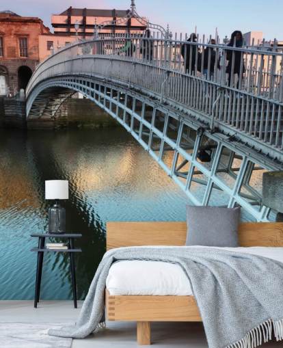 bridge in dublin wallpaper mural