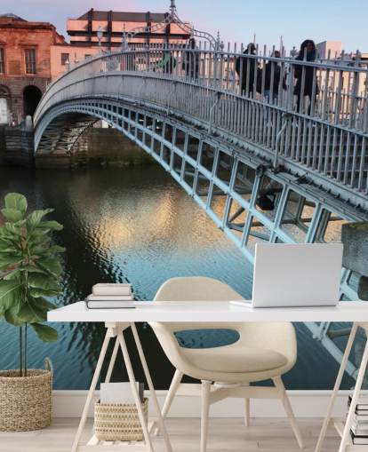 bridge in dublin wallpaper mural