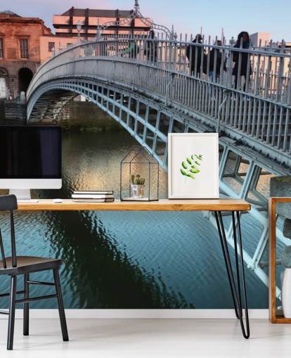 bridge in dublin wallpaper mural