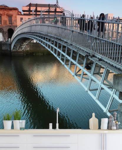 bridge in dublin wallpaper mural bridge in dublin wallpaper mural