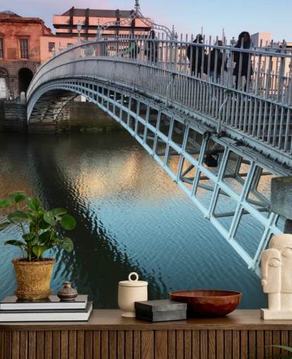 bridge in dublin wallpaper mural