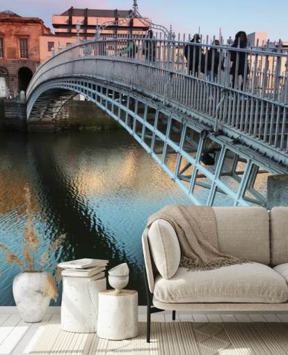 bridge in dublin wallpaper mural bridge in dublin wallpaper mural