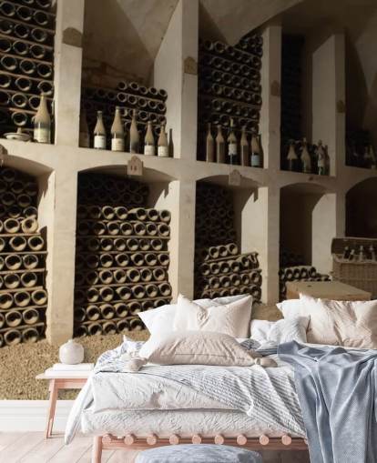 Dusty Wine Cellar Wallpaper Mural