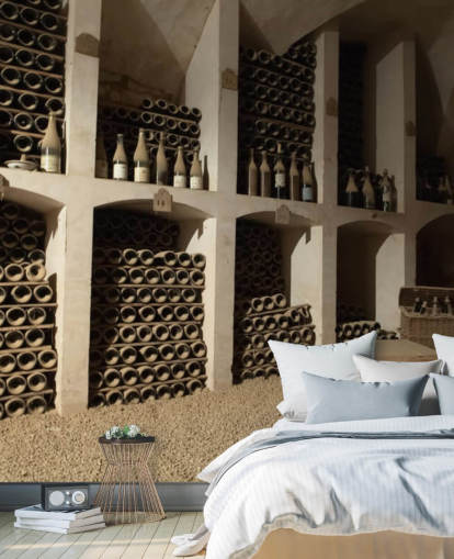 Dusty Wine Cellar Wallpaper Mural