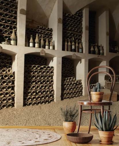 Mural de papel pintado Dusty Wine Cellar