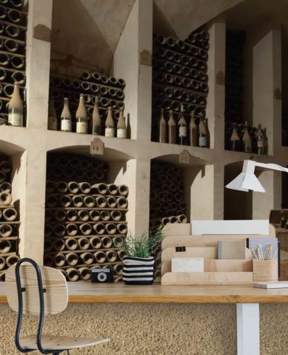 Mural de papel de parede Dusty Wine Cellar