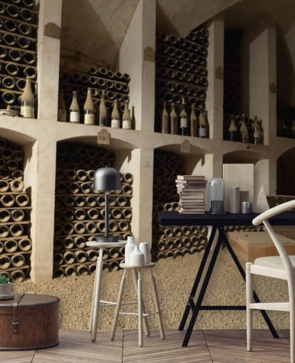 Mural de papel pintado Dusty Wine Cellar