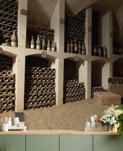 Mural de papel de parede Dusty Wine Cellar