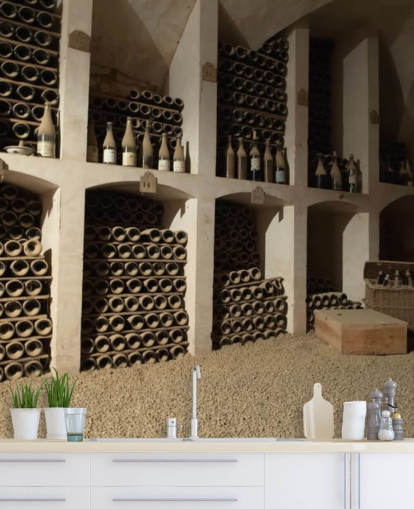 Mural de papel pintado Dusty Wine Cellar Mural de papel pintado Dusty Wine Cellar