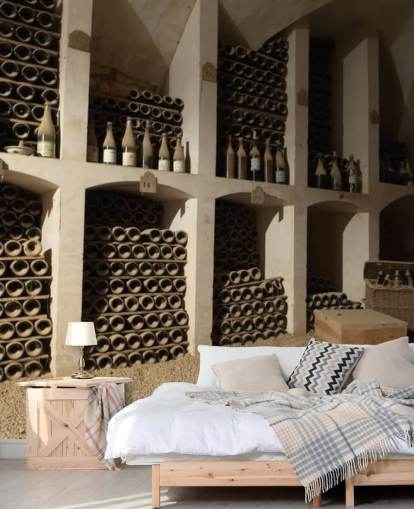 Mural de papel de parede Dusty Wine Cellar
