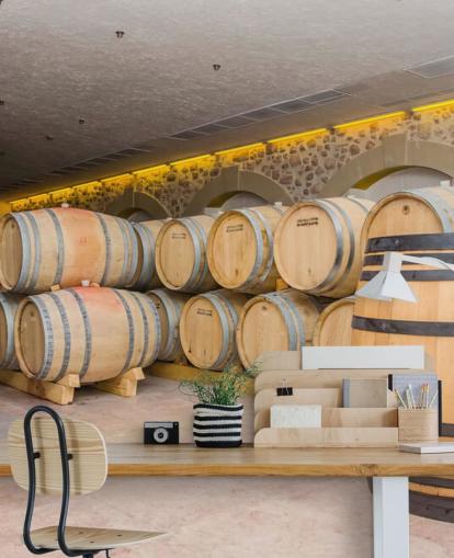 Barrels of Wine Wall Mural