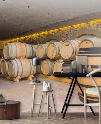Mural de pared Barriles de vino