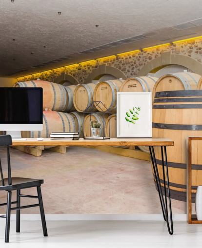 Barrels of Wine Wall Mural Barrels of Wine Wall Mural