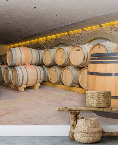 Mural de pared Barriles de vino