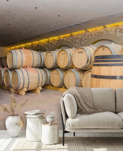 Barrels of Wine Wall Mural Barrels of Wine Wall Mural