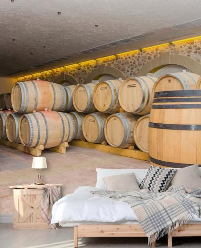 Mural de pared Barriles de vino