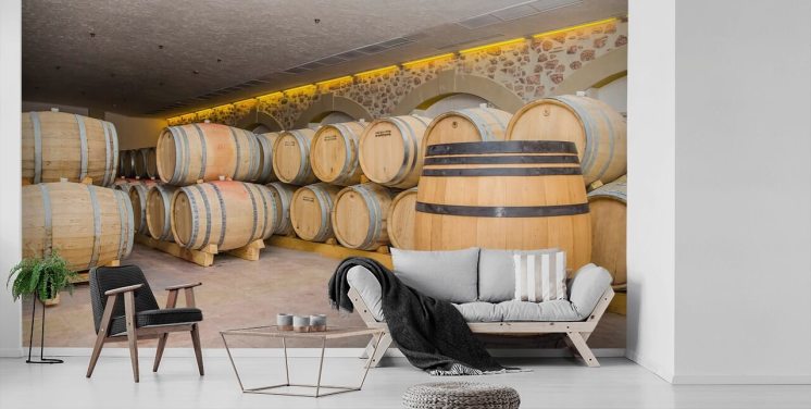 Wine Wallpaper & Wine Cellar Wall Murals | Wallsauce CA