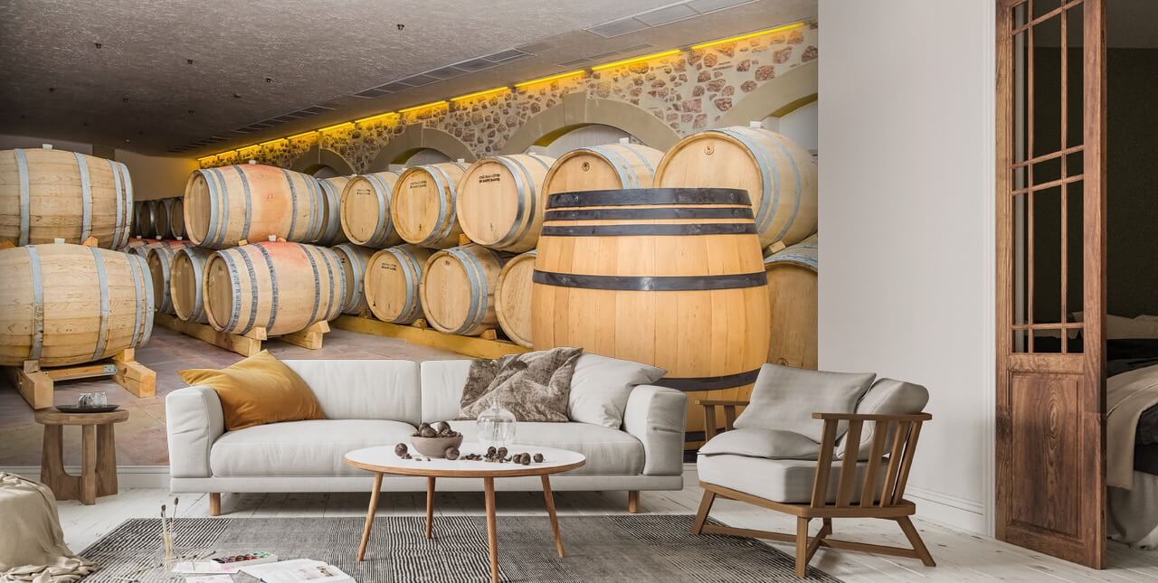 Barrels of Wine Wallpaper | Wallsauce US