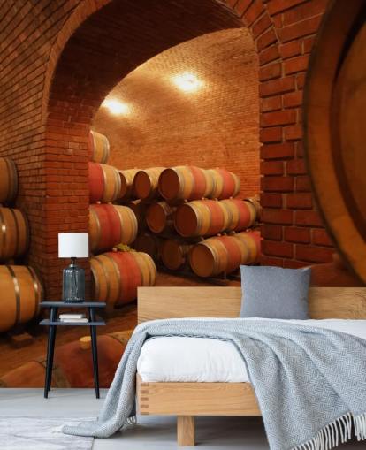 Mural de pared Barriles de vino