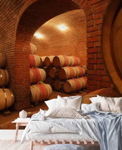 Mural de pared Barriles de vino