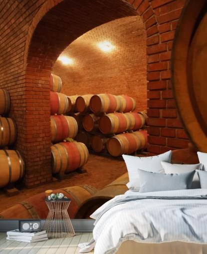 Mural de pared Barriles de vino