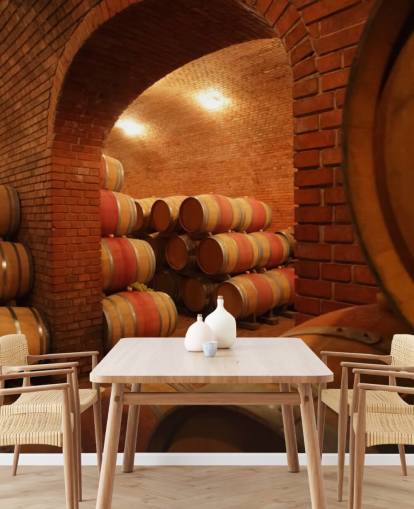 Mural de pared Barriles de vino