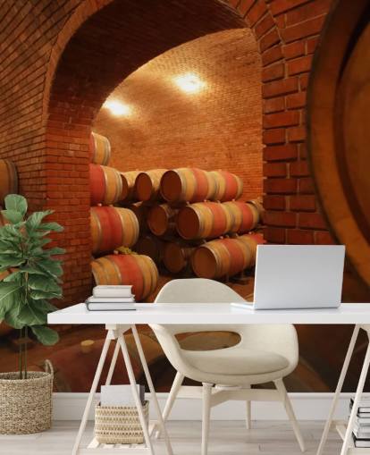 Barrels of Wine Wall Mural Barrels of Wine Wall Mural