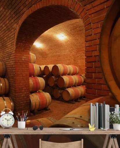 Barrels of Wine Wall Mural Barrels of Wine Wall Mural