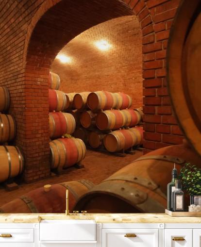 Mural de pared Barriles de vino