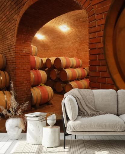 Mural de pared Barriles de vino