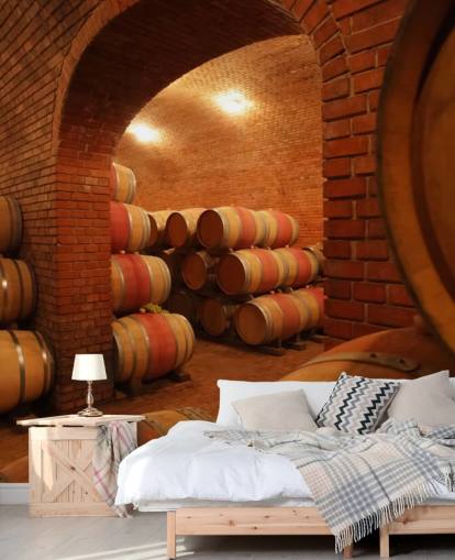 Mural de pared Barriles de vino
